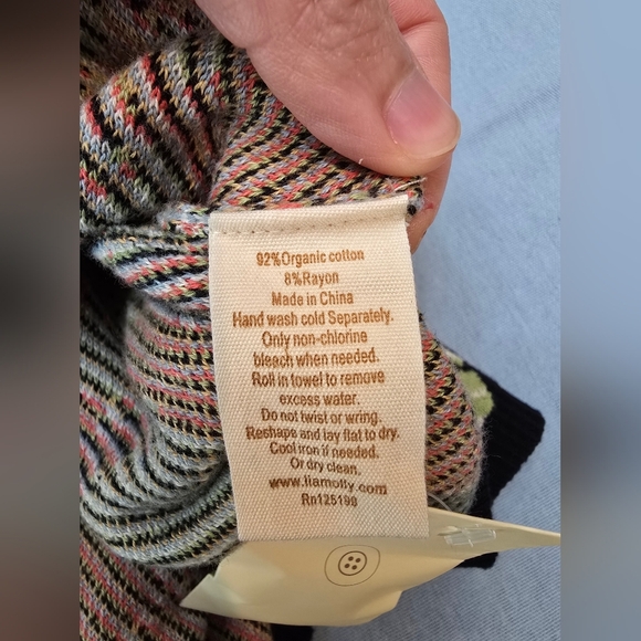 Lia Molly New Orleans Anthropologie floral knit cardigan sweater Size Small - Picture 9 of 10